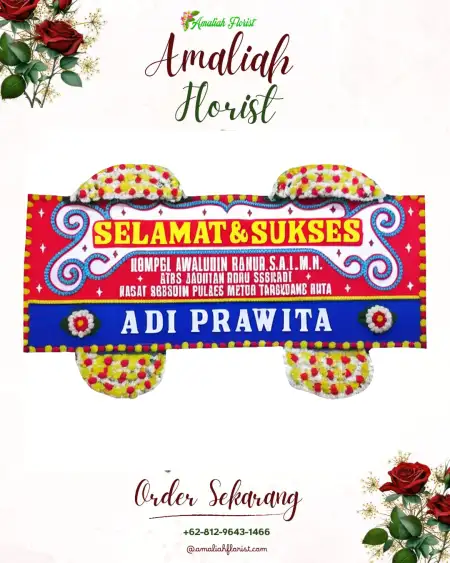 Papan Bunga Ucapan Selamat Bolopleret